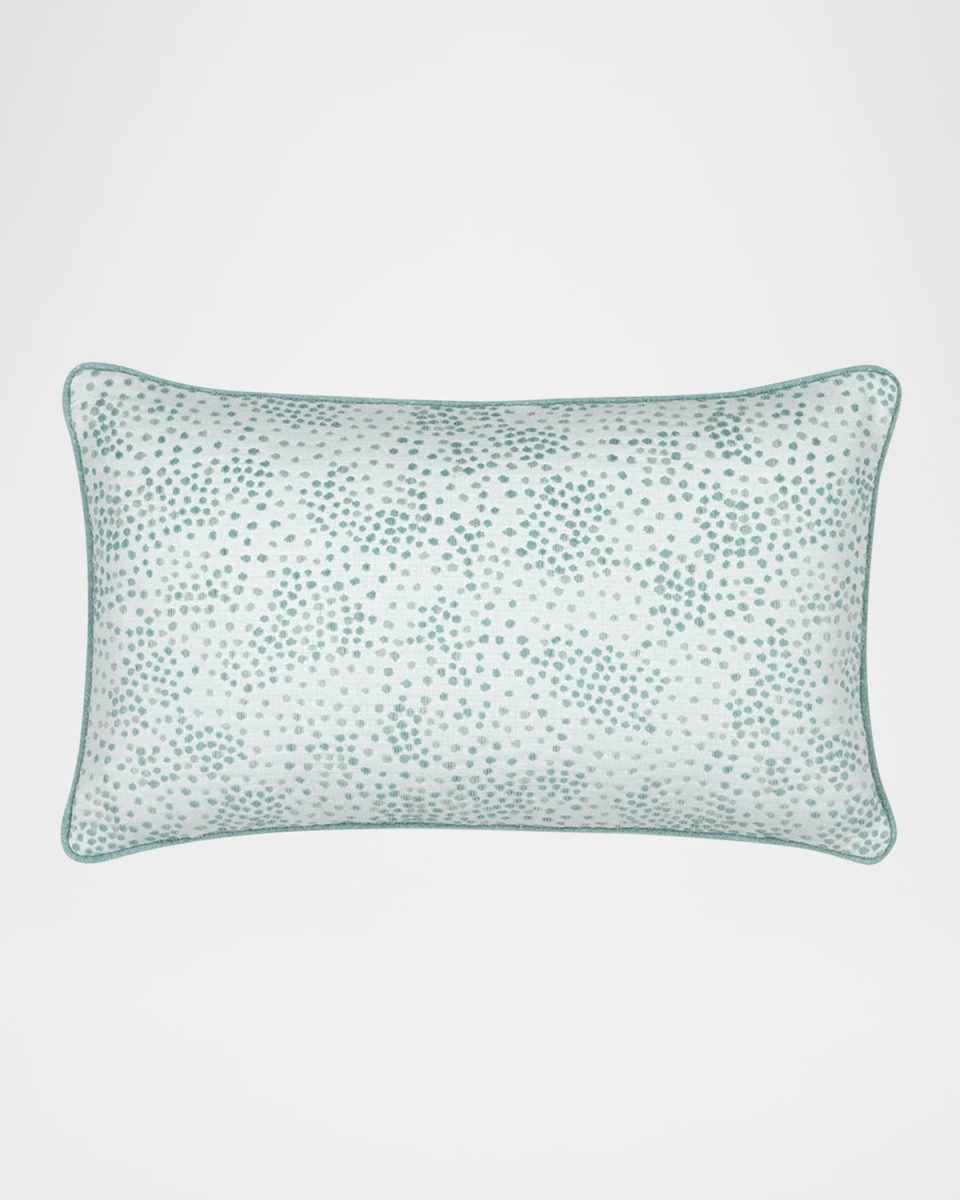 Speckle Surf Indoor/Outdoor Lumbar Pillow, 12" x 20"